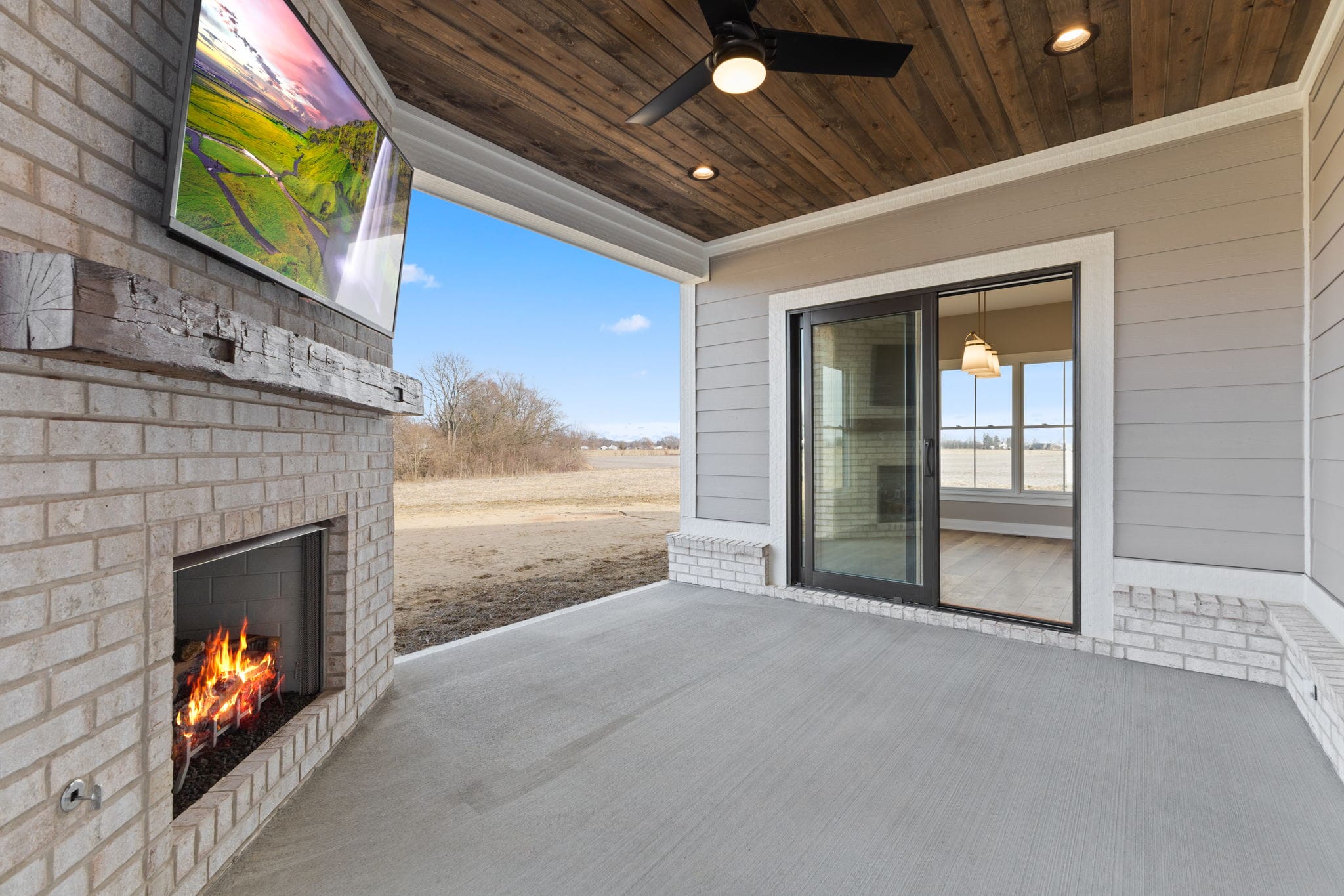 car siding brick fireplace masonry