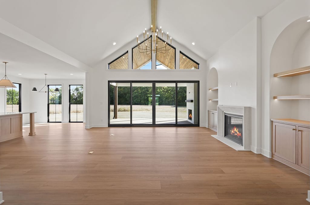 Living room construction by Dave Sego Builders