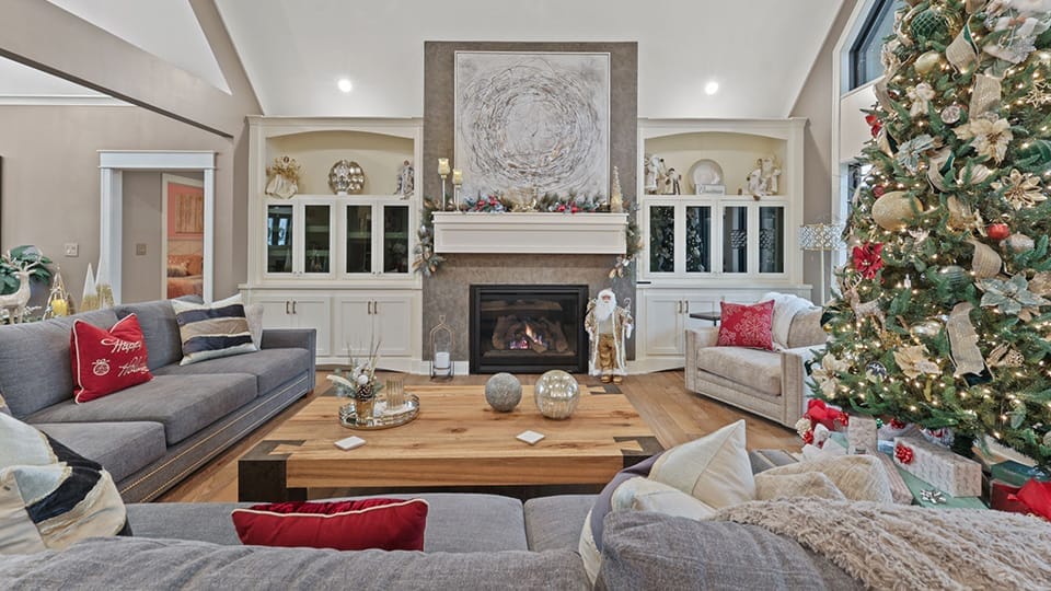 Living room interior by Dave Sego Builders